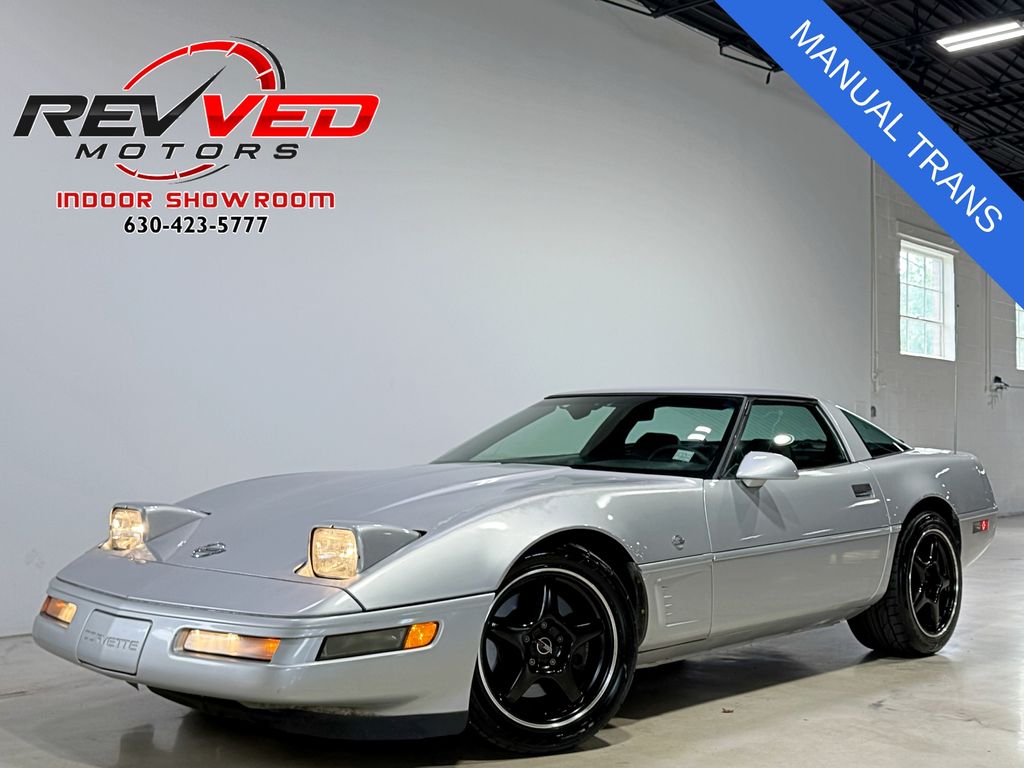 Silver 1996 Chevrolet Corvette Coupe RWD Coupe Rear-Wheel Drive Manual