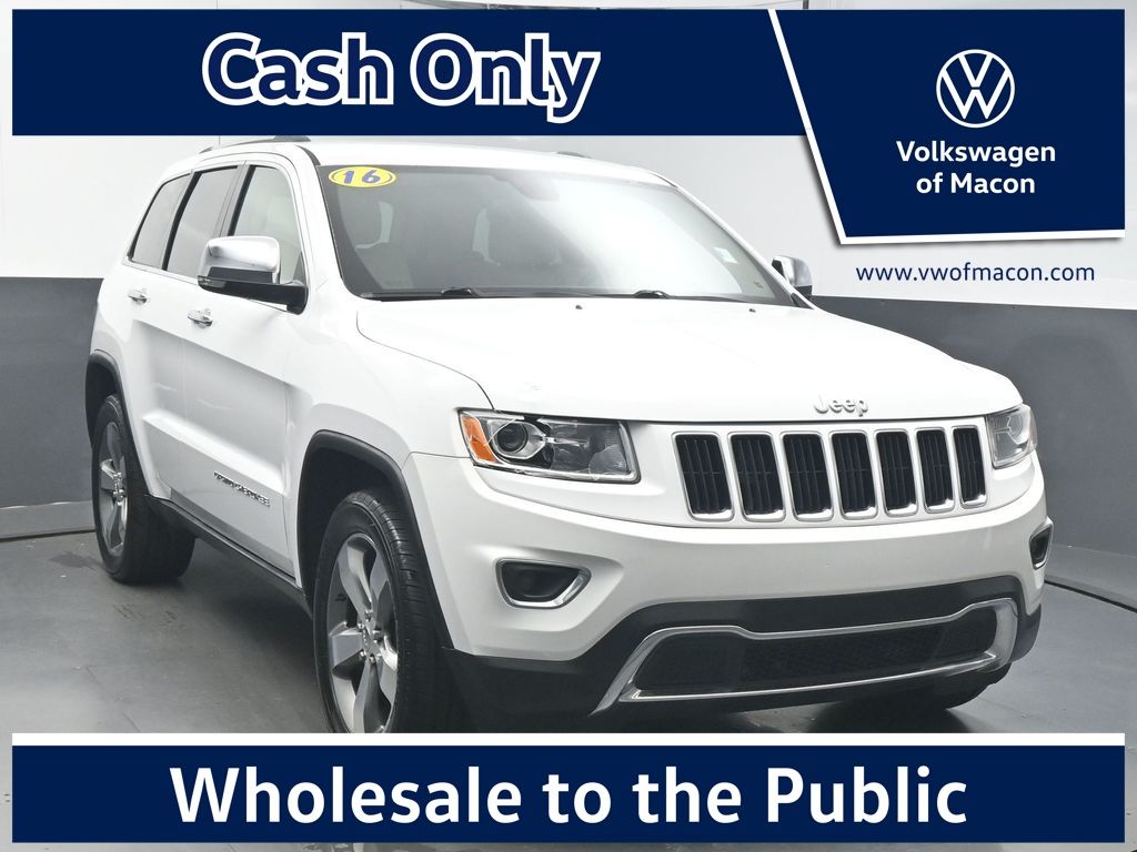 Bright White Clearcoat 2016 Jeep Grand Cherokee Limited SUV / Crossover 4X2 8-Speed Automatic