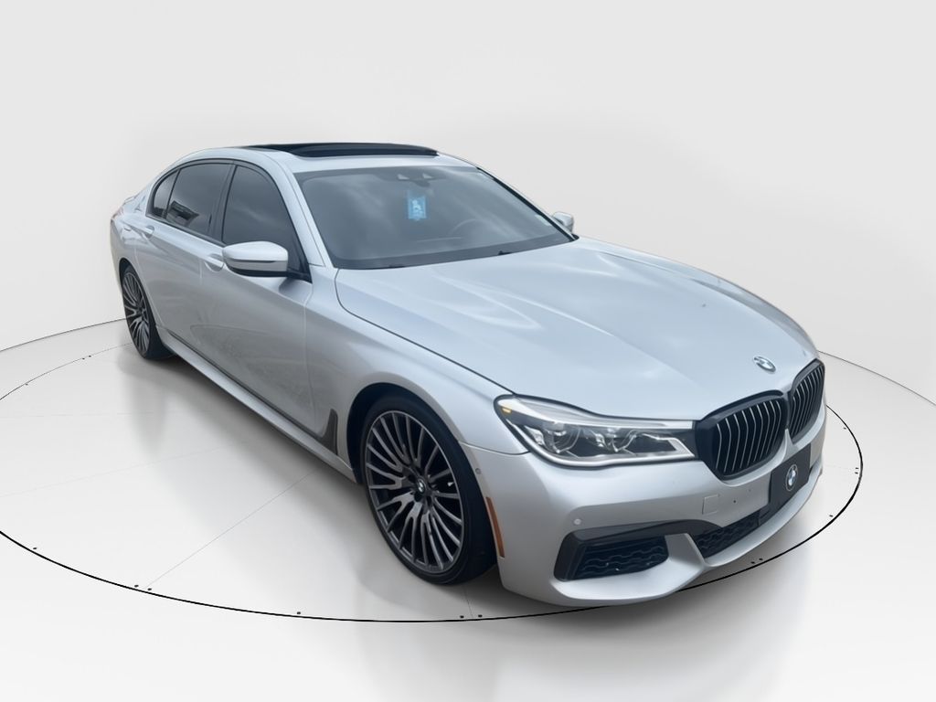 Glacier Silver Metallic 2019 BMW 7 Series 750i RWD Sedan Rear-Wheel Drive 8-Speed Automatic