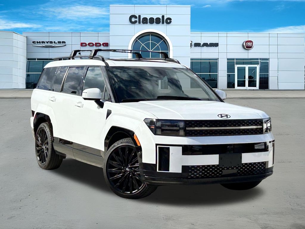 Serenity White 2025 Hyundai Santa Fe Calligraphy AWD SUV / Crossover All-Wheel Drive Automatic