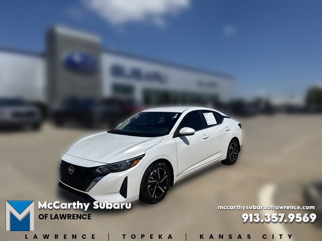 Aspen White 2024 Nissan Sentra Sedan Front-Wheel Drive Continuously Variable Transmission