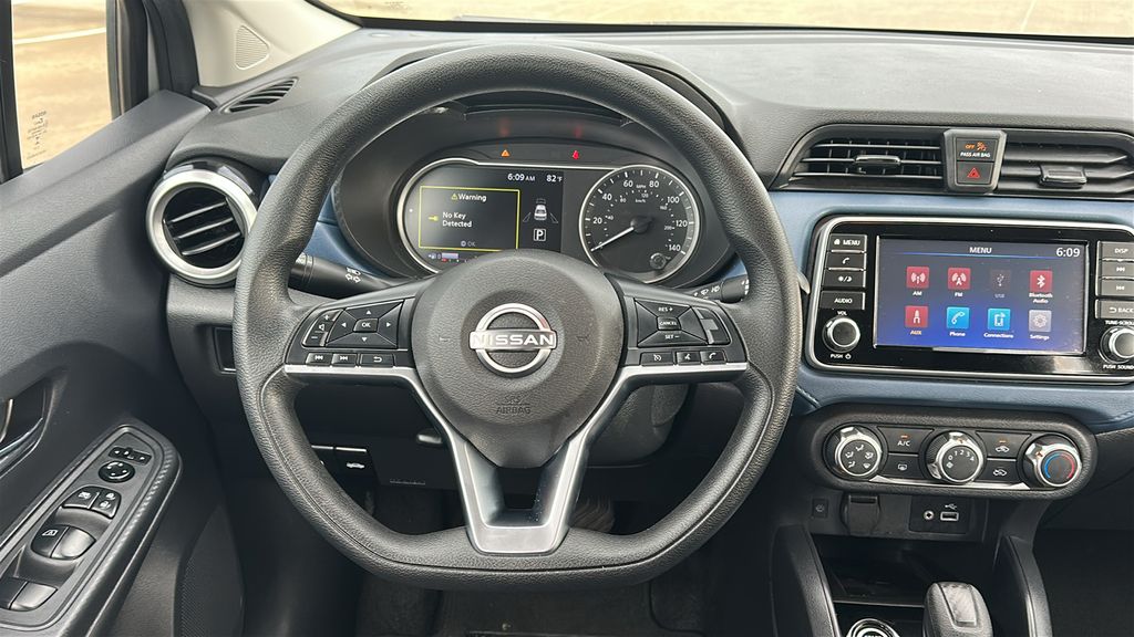 2025 Nissan Versa 1.6 SV Silver at South Houston Nissan