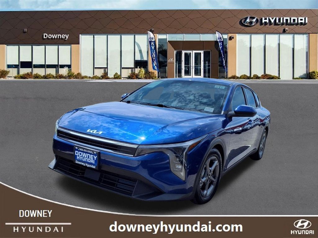 Deep Sea Blue 2025 Kia K4 Sedan Front-Wheel Drive Continuously Variable Transmission