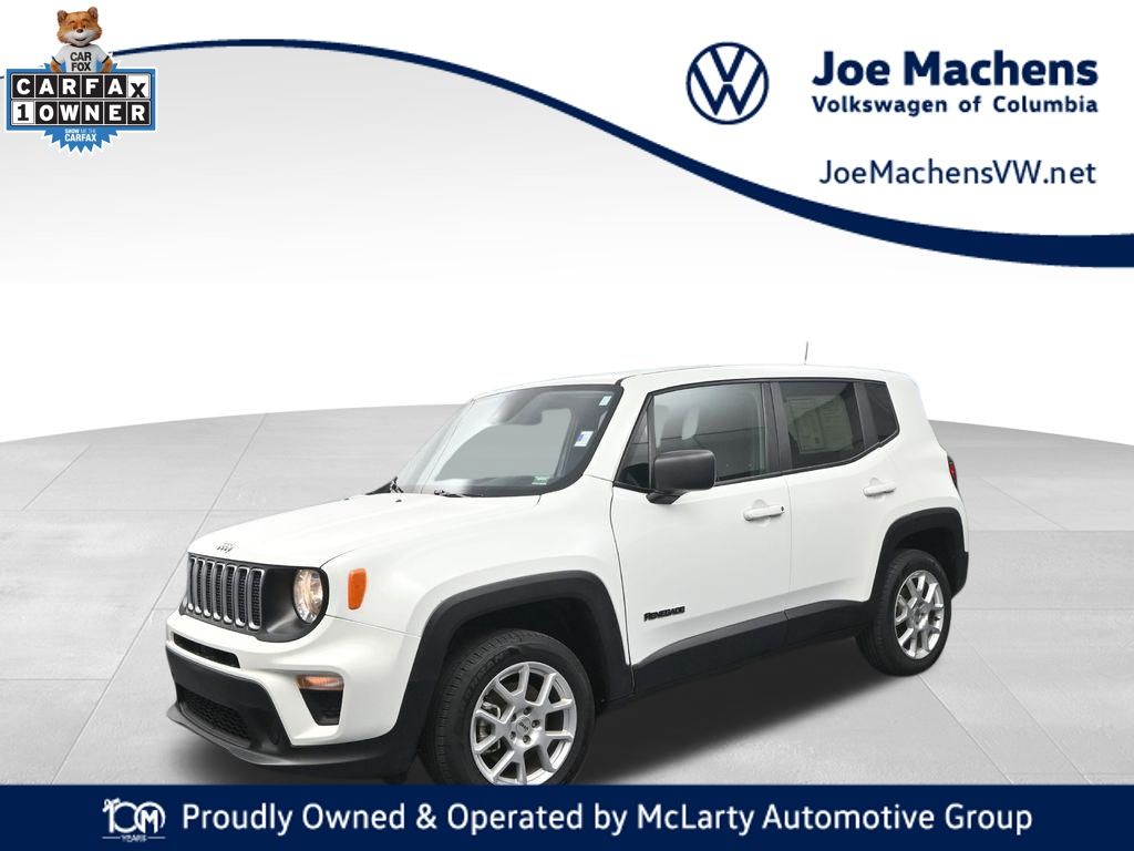 Alpine White Clearcoat 2023 Jeep Renegade Latitude 4WD SUV / Crossover Four-Wheel Drive 9-Speed Automatic
