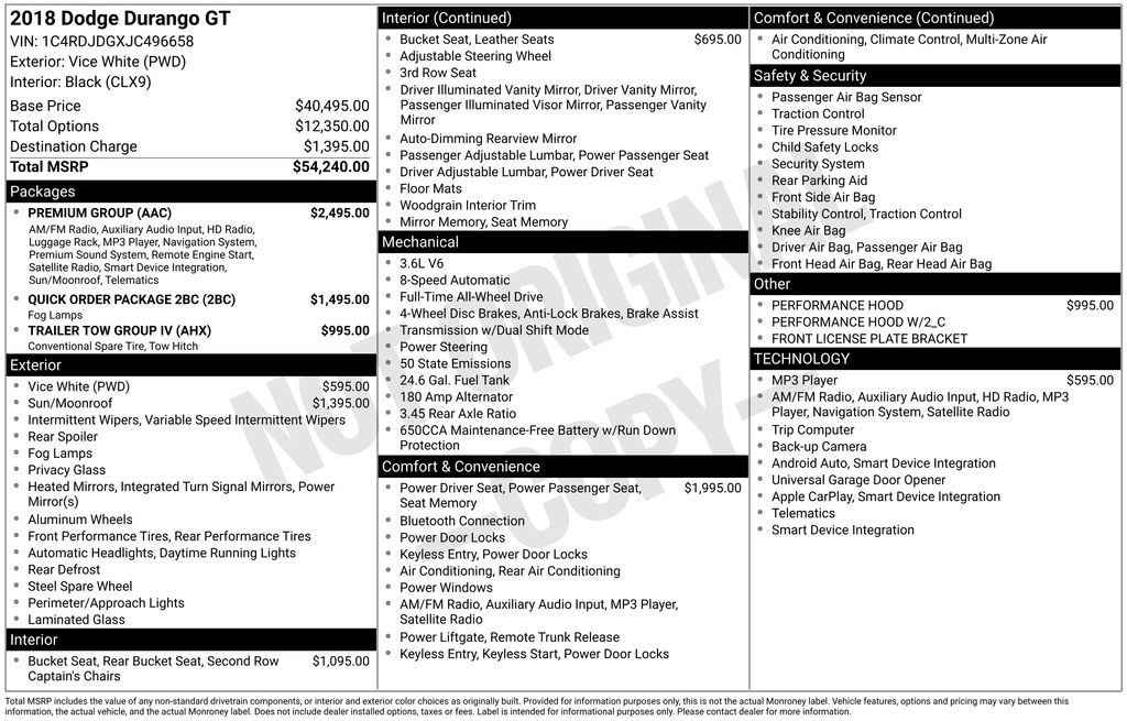 2018 Dodge Durango GT AWD