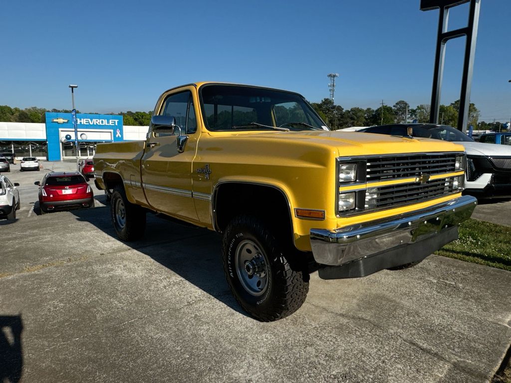 Yellow 1983 Chevrolet C/K 10 Pickup Truck Automatic