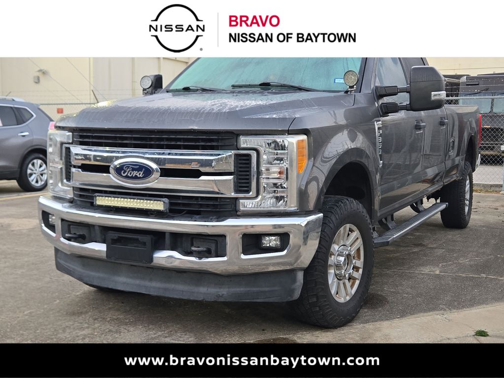 Gray (Magnetic) 2017 Ford F-350 Super Duty XLT Crew Cab 4WD Pickup Truck Four-Wheel Drive 6-Speed Automatic