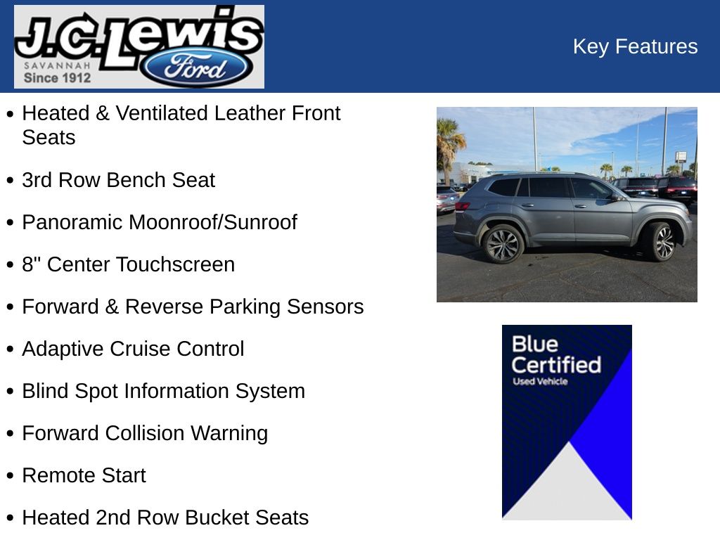 2019 Volkswagen Atlas 3.6L V6 SEL Premium