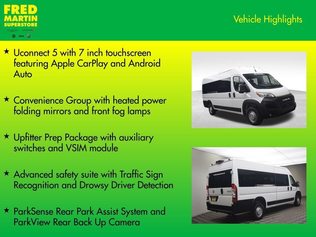 new 2026 Ram ProMaster 3500 Window Van car, priced at $70,303