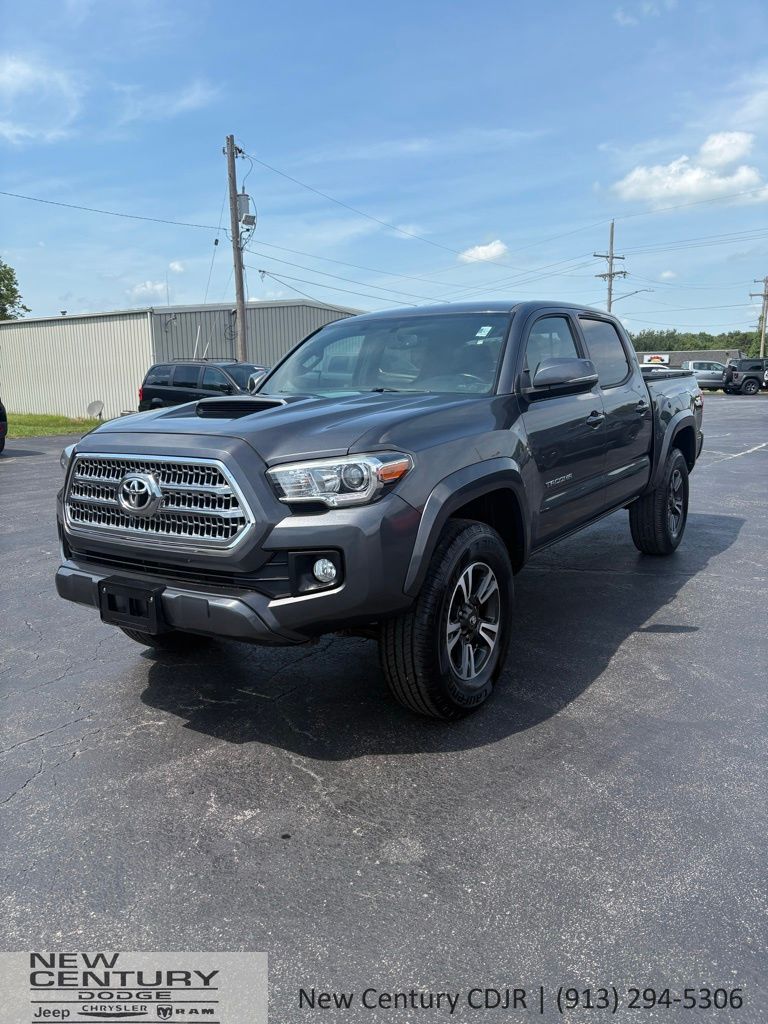 Gray 2017 Toyota Tacoma SR V6 Double Cab 4WD Pickup Truck Four-Wheel Drive 6-Speed Automatic