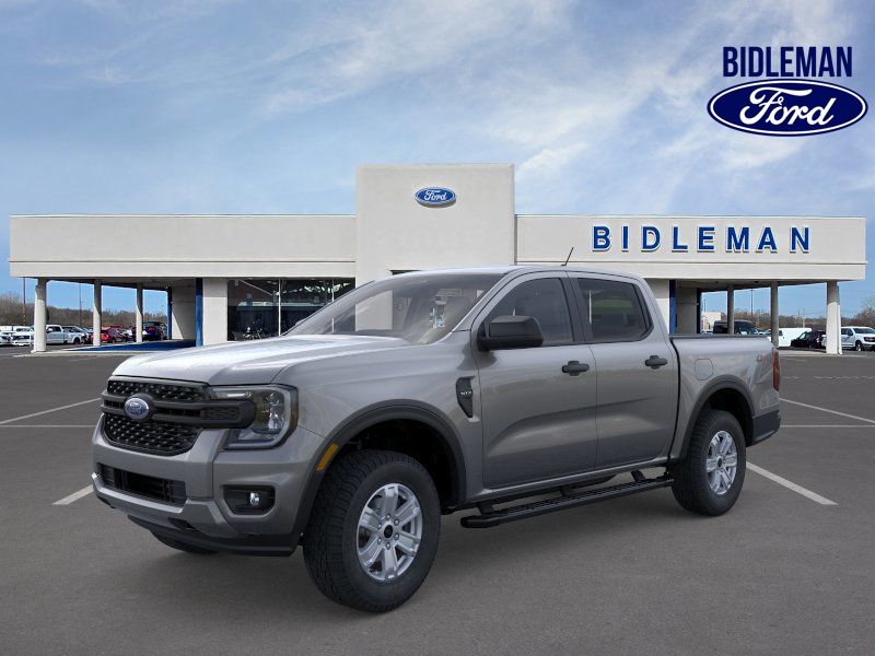 Carbonized Gray Metallic 2025 Ford Ranger XL SuperCrew 4WD Pickup Truck Four-Wheel Drive Automatic