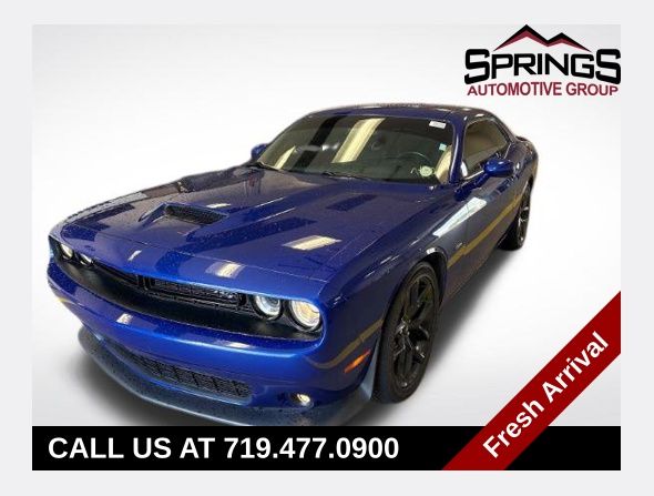 Indigo Blue 2019 Dodge Challenger Coupe Rear-Wheel Drive 8-Speed Automatic