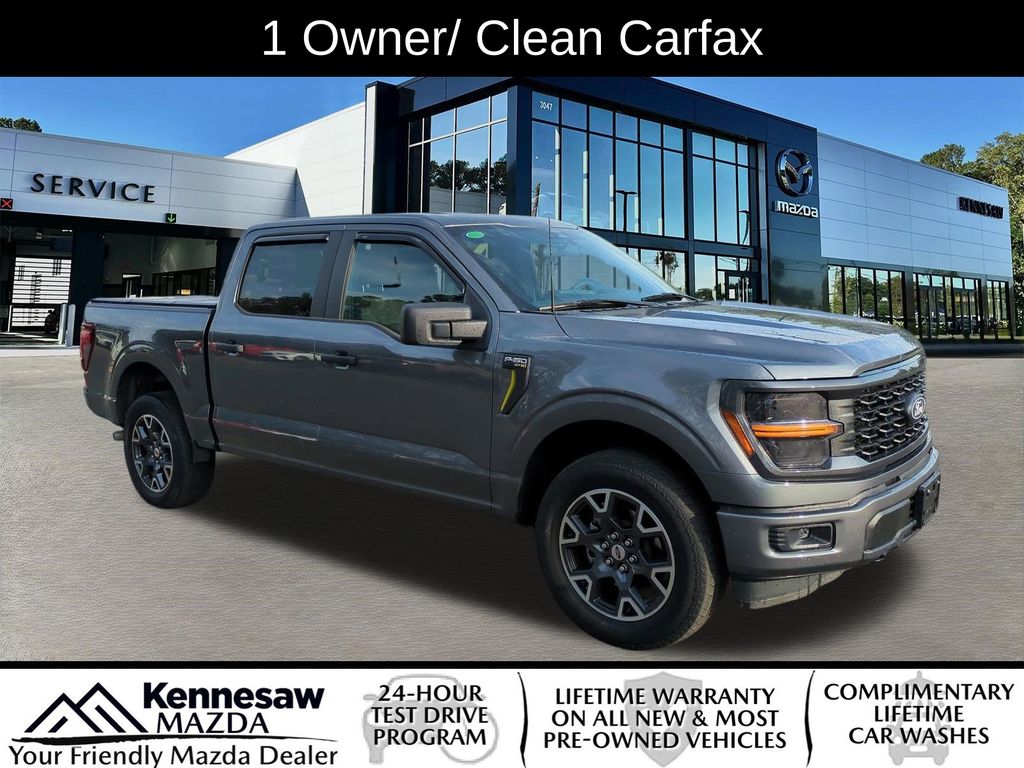 Gray Metallic 2024 Ford F-150 STX 4dr SuperCrew 4WD Pickup Truck Four-Wheel Drive Automatic