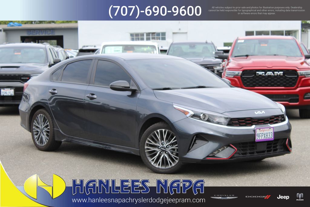 Gravity Gray 2023 Kia Forte Sedan Front-Wheel Drive Continuously Variable Transmission