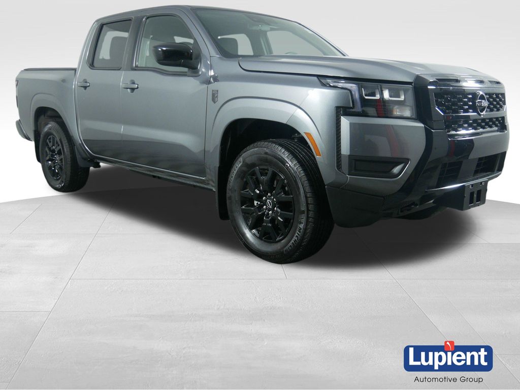 Gray (Gun Metallic) 2026 Nissan Frontier SV Crew Cab 4WD Pickup Truck Four-Wheel Drive 9-Speed Automatic Overdrive