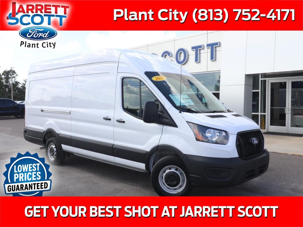 Oxford White 2026 Ford Transit Cargo 250 High Roof Extended LB RWD Van Rear-Wheel Drive