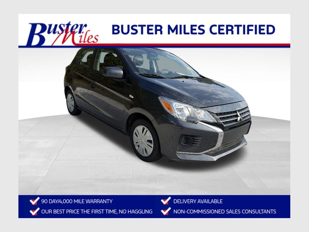 Gray 2024 Mitsubishi Mirage Hatchback Front-Wheel Drive Continuously Variable Transmission