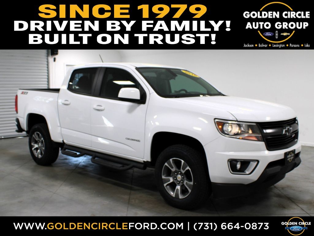 Summit White 2018 Chevrolet Colorado Z71 Crew Cab 4WD Pickup Truck Four-Wheel Drive 8-Speed Automatic