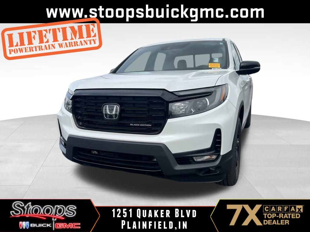 Platinum White Pearl 2023 Honda Ridgeline Black Edition AWD Pickup Truck All-Wheel Drive 9-Speed Automatic