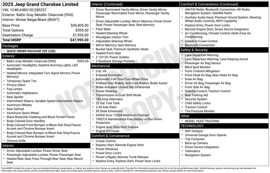 Used 2025 Jeep Grand Cherokee SUV