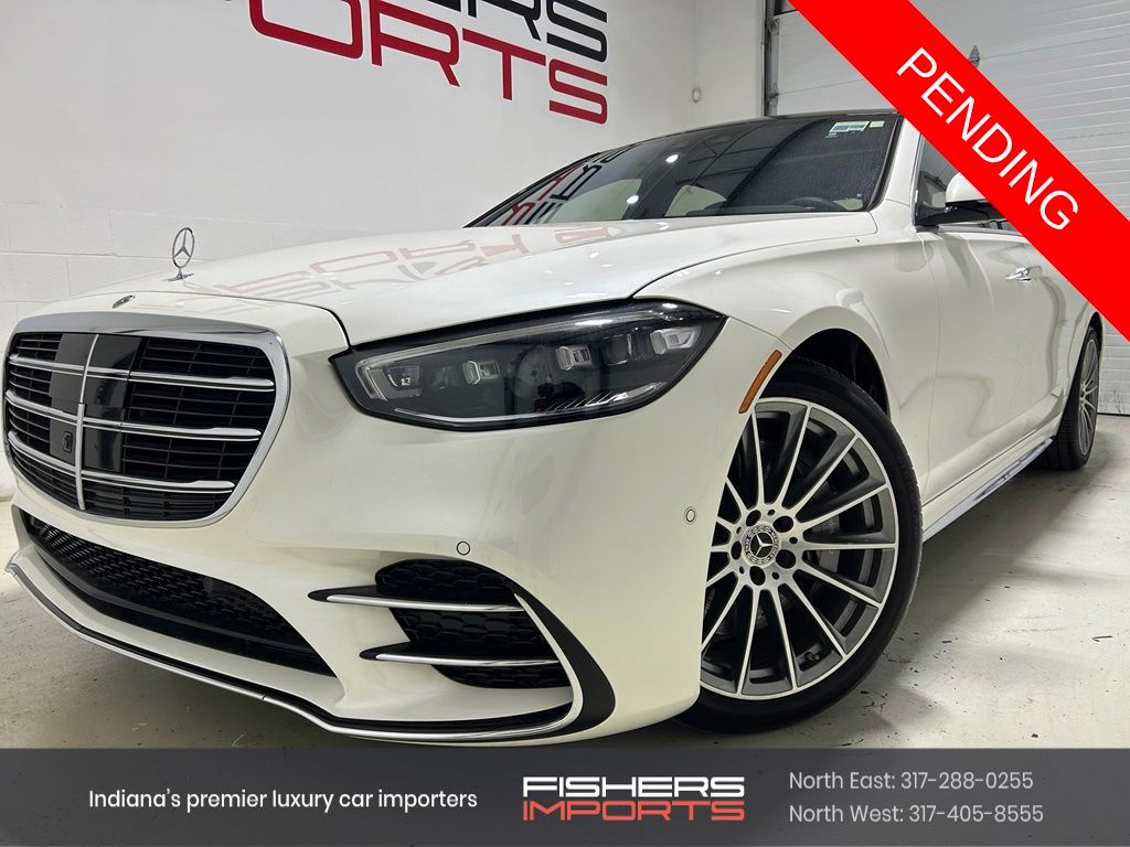 White 2023 Mercedes-Benz S-Class Sedan All-Wheel Drive 9-Speed Automatic