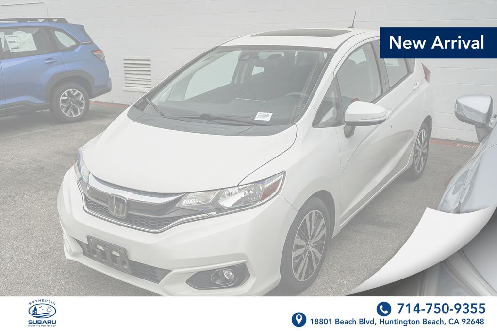 White 2019 Honda Fit EX FWD Hatchback Front-Wheel Drive Continuously Variable Transmission
