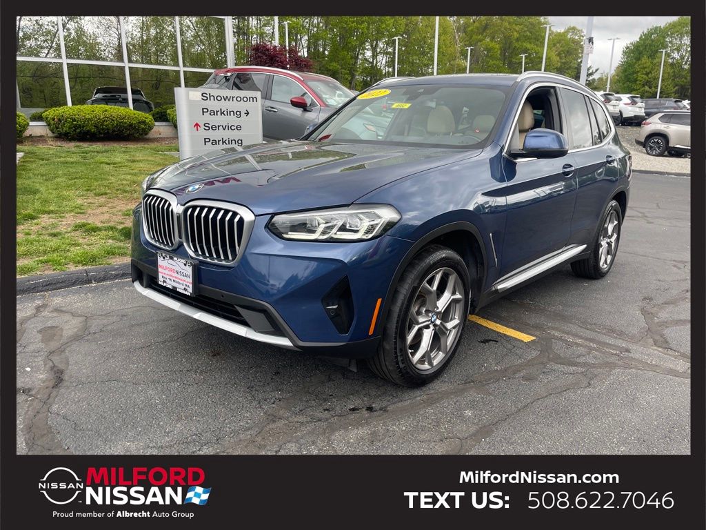 Phytonic Blue Metallic 2022 BMW X3 SUV / Crossover All-Wheel Drive 8-Speed Automatic