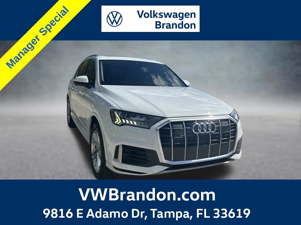 Glacier White Metallic 2023 Audi Q7 SUV / Crossover All-Wheel Drive 8-Speed Automatic
