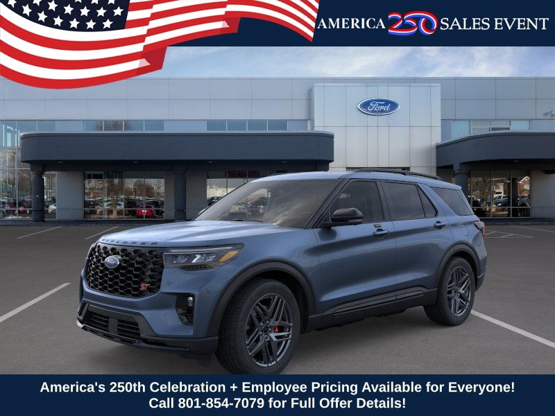 Vapor Blue Metallic 2026 Ford Explorer SUV / Crossover All-Wheel Drive Automatic