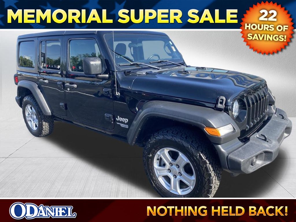 Black Clearcoat 2019 Jeep Wrangler Unlimited Sport S 4WD SUV / Crossover Four-Wheel Drive 8-Speed Automatic