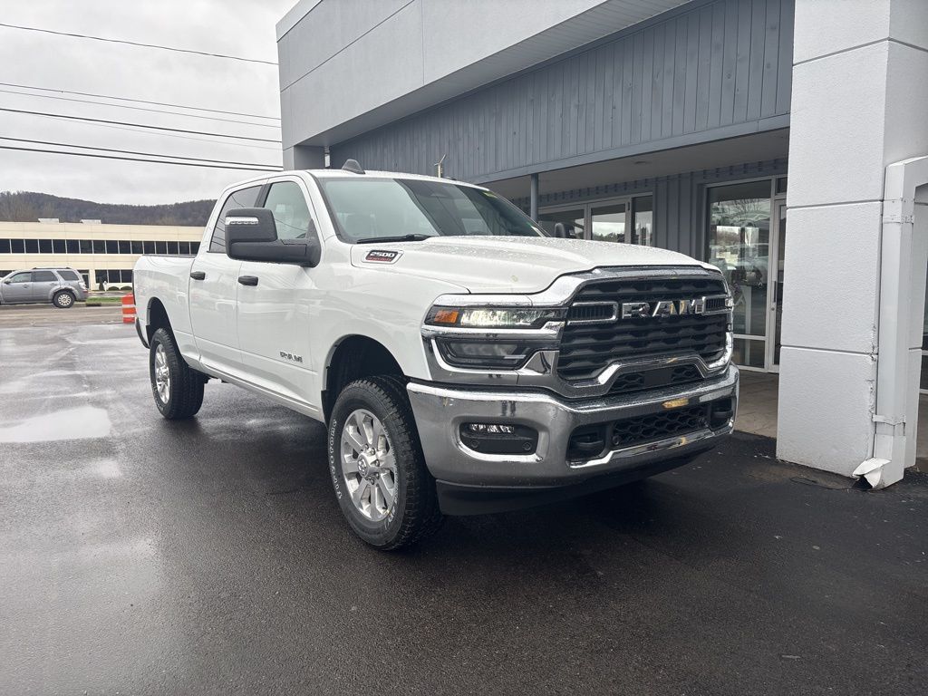 Bright White Clearcoat 2026 RAM 2500 Big Horn Crew Cab 4WD Pickup Truck Four-Wheel Drive 8-Speed Automatic