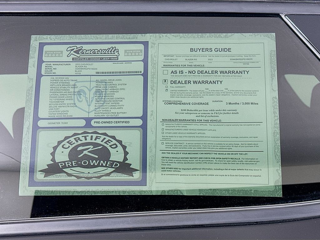 Used 2023 Black Chevrolet RS image 38