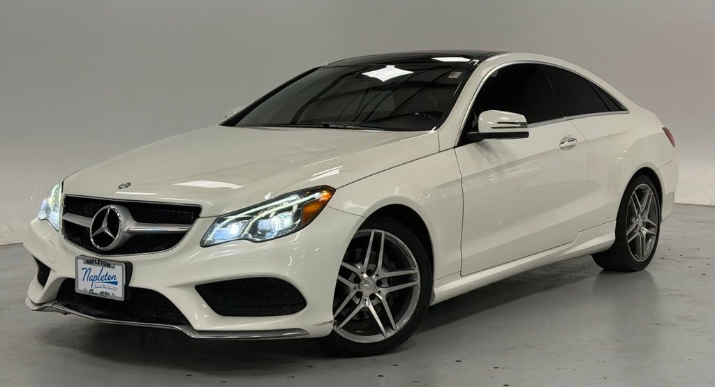 designo Diamond White Metallic 2016 Mercedes-Benz E-Class E 400 Coupe 4MATIC Coupe All-Wheel Drive 7-Speed Automatic