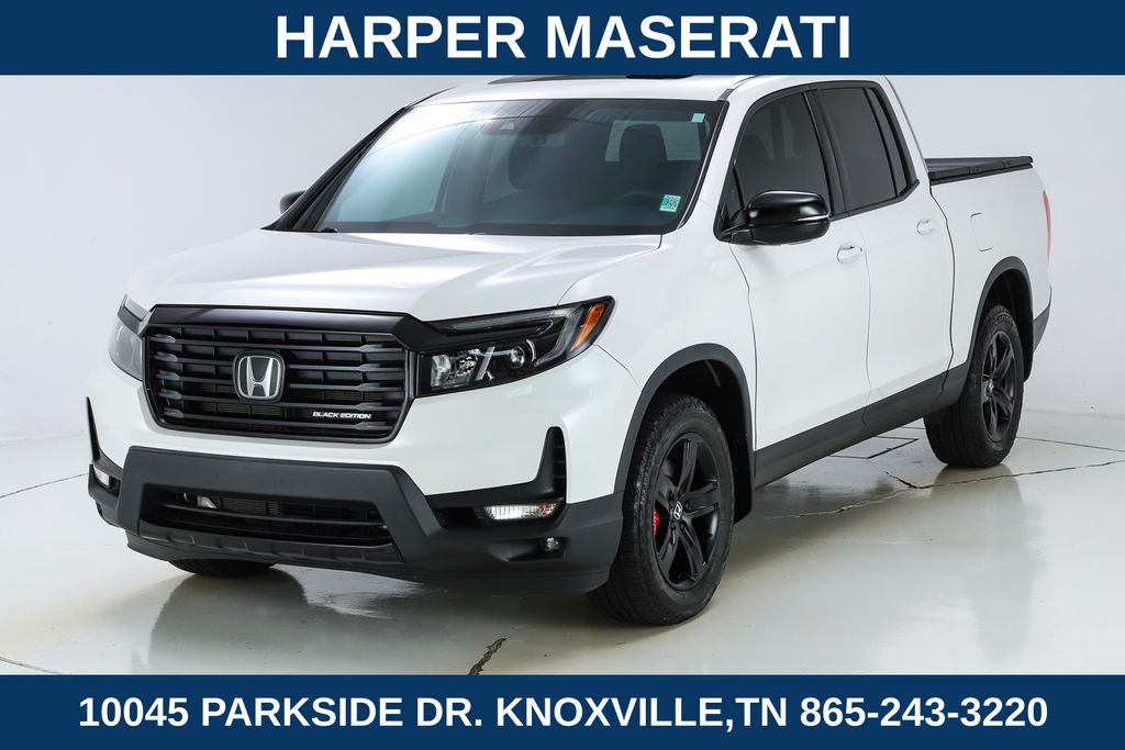 Platinum White Pearl 2023 Honda Ridgeline Black Edition AWD Pickup Truck All-Wheel Drive 9-Speed Automatic
