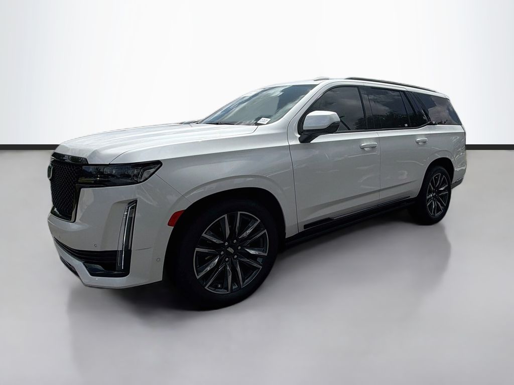 Crystal White Tricoat 2024 Cadillac Escalade SUV / Crossover Four-Wheel Drive Automatic