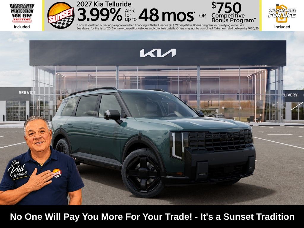 Jade Green 2027 Kia Telluride SUV / Crossover All-Wheel Drive 8-Speed Automatic