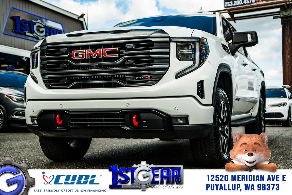 Summit White 2022 GMC Sierra 1500 Pickup Truck Four-Wheel Drive Automatic