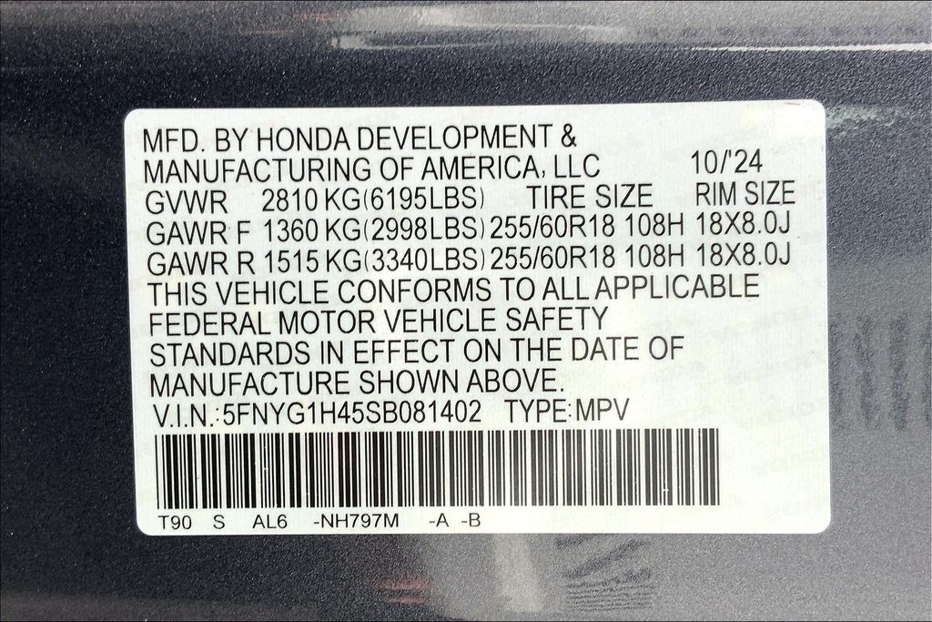 2025 Honda Pilot EX-L 13