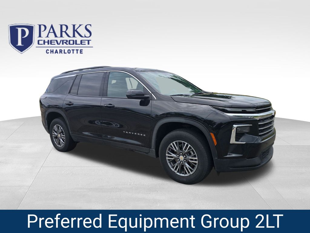 Black Metallic 2025 Chevrolet Traverse SUV / Crossover Four-Wheel Drive 8-Speed Automatic
