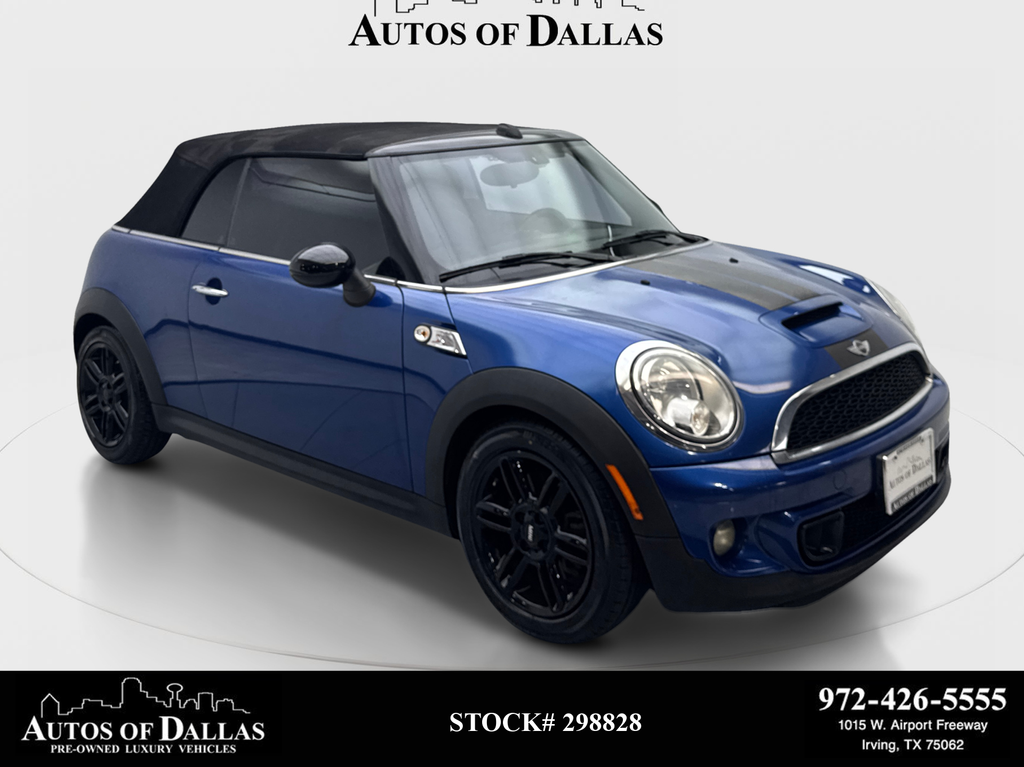 Lightning Blue Metallic 2015 MINI Cooper Convertible Front-Wheel Drive 6-Speed Manual Overdrive