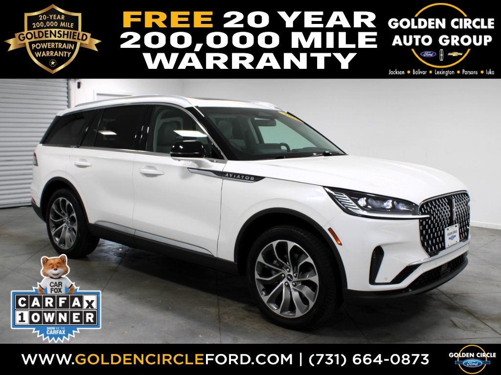 Pristine White Metallic Tri-Coat 2025 Lincoln Aviator Reserve AWD SUV / Crossover All-Wheel Drive Automatic