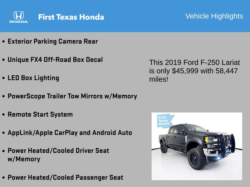 2019 Ford F-250sd  Lariat In Austin, Texas