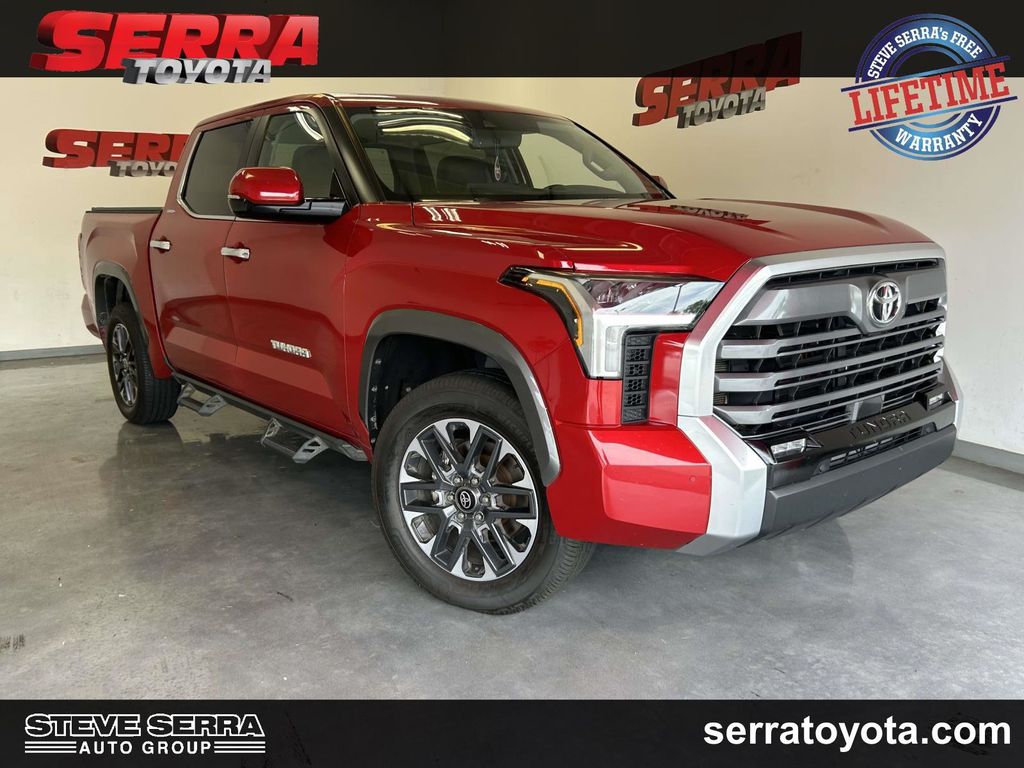 Supersonic Red 2024 Toyota Tundra Limited CrewMax Cab 4WD Pickup Truck Four-Wheel Drive Automatic