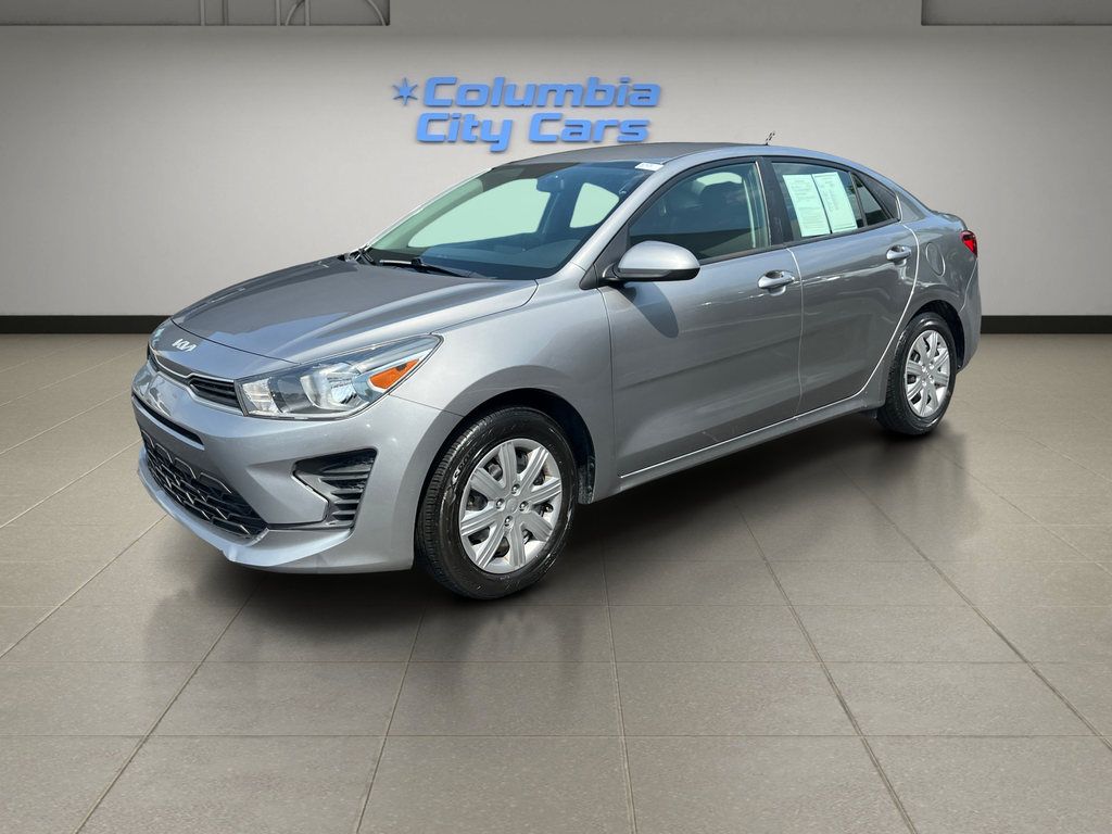 Steel Gray 2022 Kia Rio Sedan Front-Wheel Drive Continuously Variable Transmission