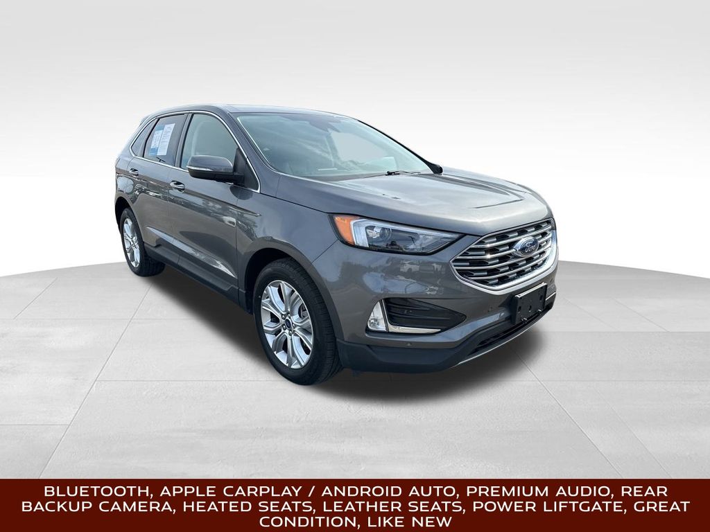 2022 Carbonized Gray Metallic Ford Edge Titanium AWD SUV