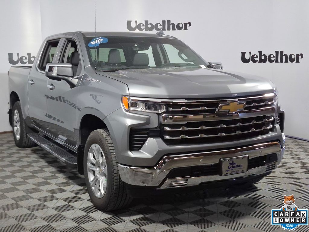 Sterling Gray Metallic 2026 Chevrolet Silverado 1500 LTZ Crew Cab 4WD Pickup Truck Four-Wheel Drive Automatic