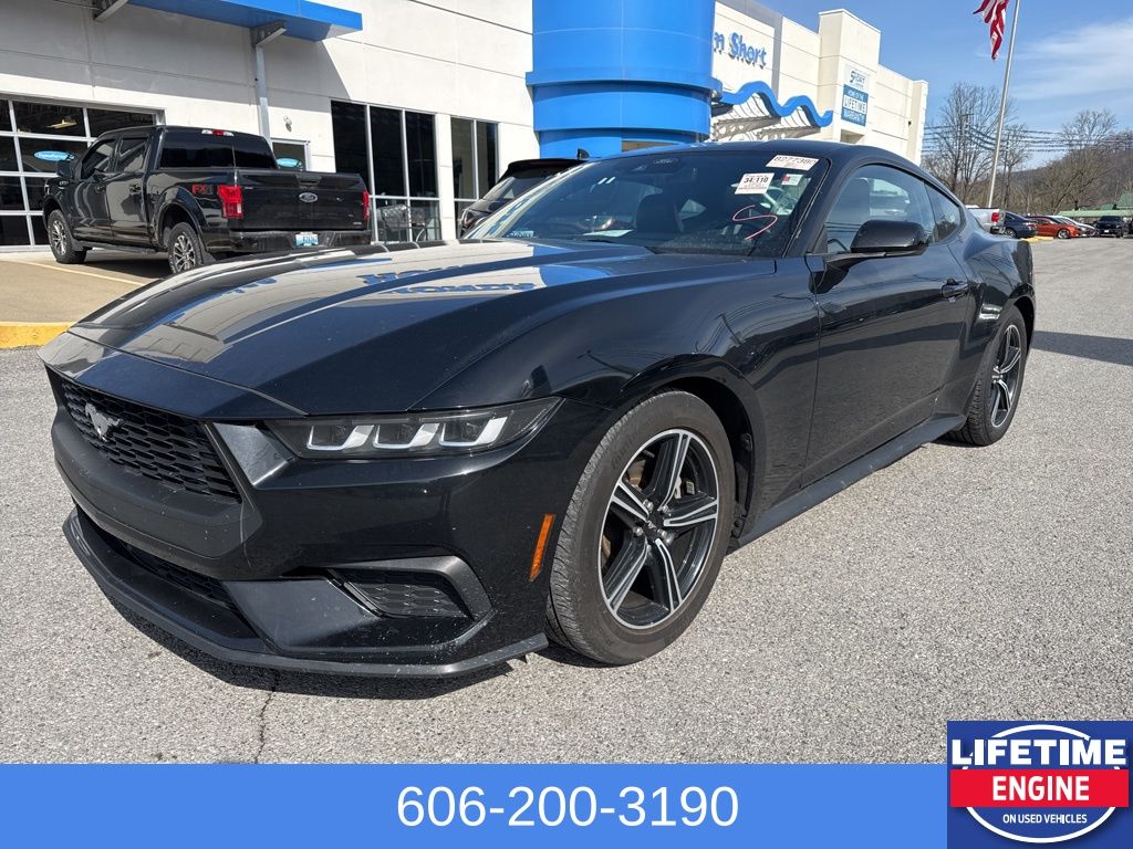 Shadow Black 2024 Ford Mustang Coupe Rear-Wheel Drive Automatic