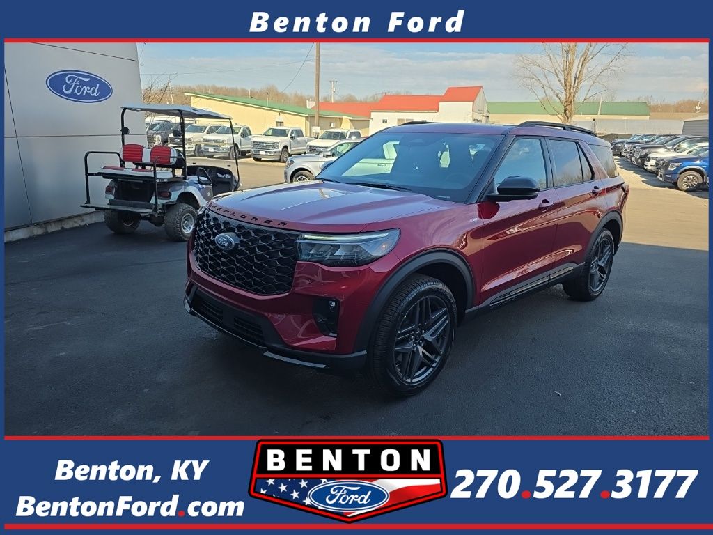 Red Metallic 2026 Ford Explorer SUV / Crossover All-Wheel Drive Automatic
