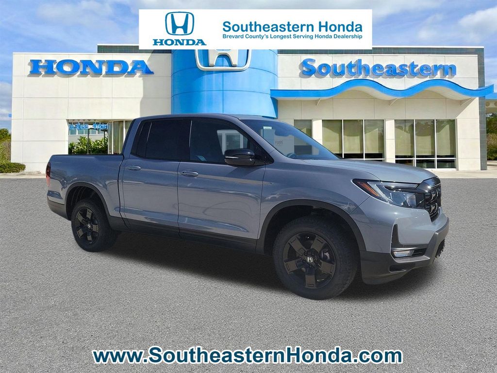 Gray 2026 Honda Ridgeline Black Edition AWD Pickup Truck All-Wheel Drive 9-Speed Automatic
