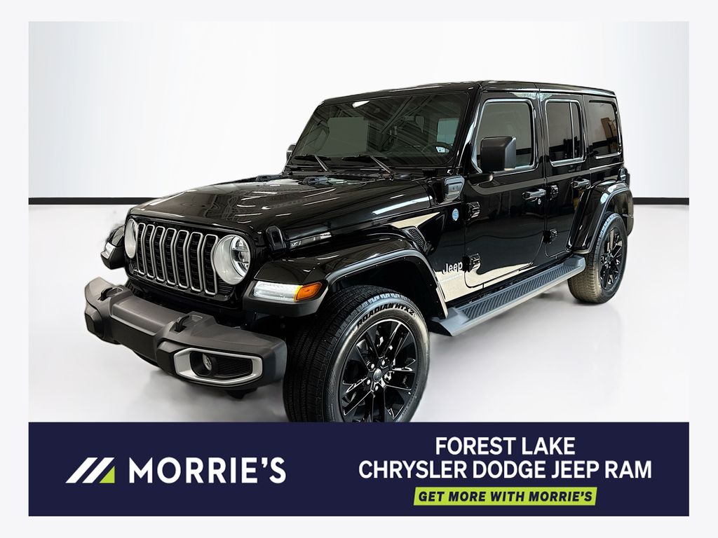 Black Clearcoat 2025 Jeep Wrangler 4xe SUV / Crossover Four-Wheel Drive 8-Speed Automatic